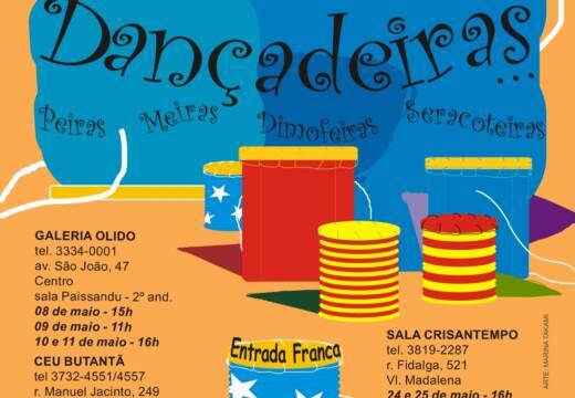 Cartaz 5 dançadeiras… peiras meiras dimofeiras seracoteiras