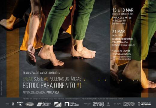 E-flyer Ensaio sobre as pequenas distâncias, estudo para o infinito #1