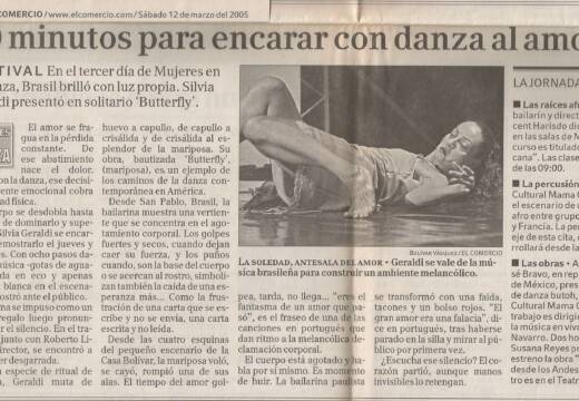 60 minutos para encarar com danza al amor