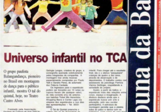 Universo infantil no TCA