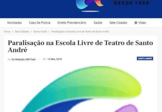 Paralisação na Escola Livre de Teatro de Santo André