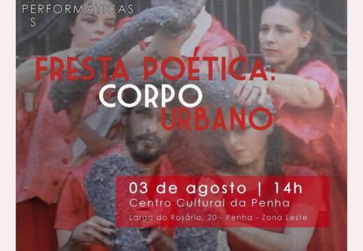 E-flyer Fresta Poética Corpo Urbano