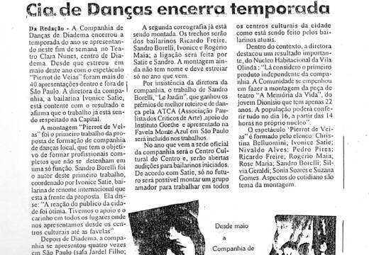 Cia de Danças encerra temporada