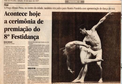 Acontece hoje a cerimônia de premiação do 8º Festidança