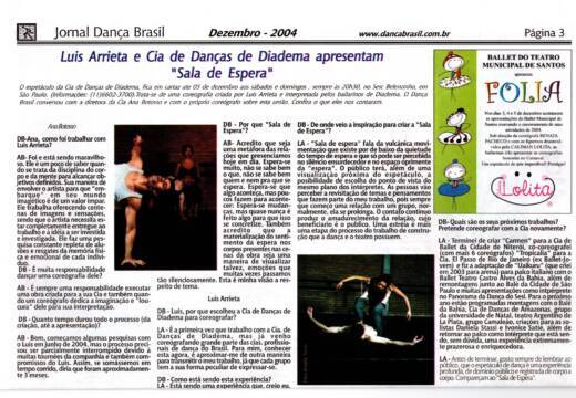 Luis Arrieta e Cia de Danças de Diadema apresentam “Sala de Espera”