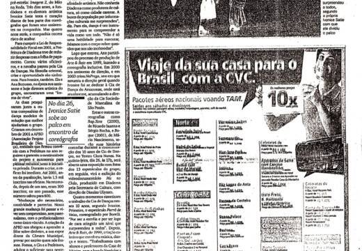 Celebração inclui novo balé