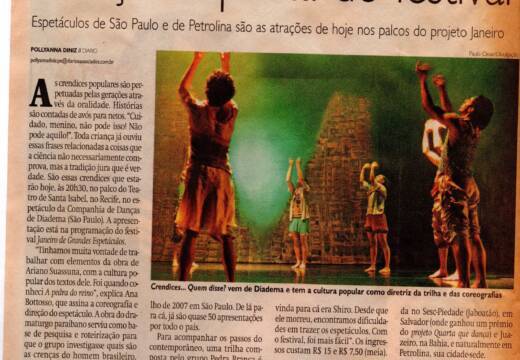 Dança na pauta do festival