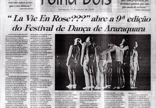 “La Vie en Rose???” abre a 9ª edição do festival de dança de Araraquara