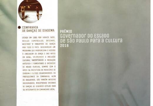Prêmio Governador do Estado de São Paulo para a Cultura 2018