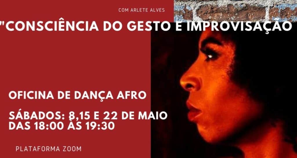 Oficina de dança afro “Consciência do Gesto e Improvisação”