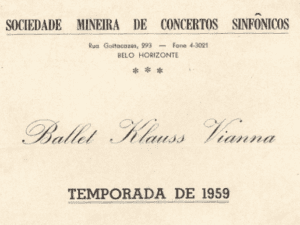Ballet Klauss Vianna – Temporada de 1959