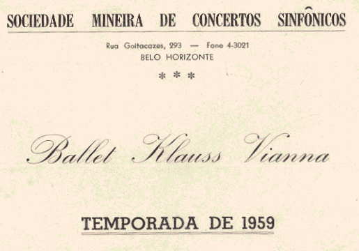 Ballet Klauss Vianna – Temporada de 1959