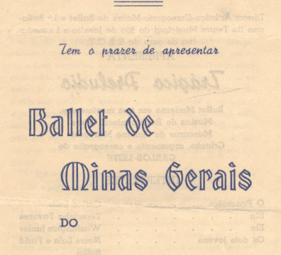 Ballet de Minas Gerais do Teatro Mineiro de Arte