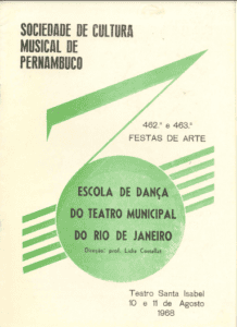 Festas de Artes da Escola de Dança do Teatro Municipal do Rio de Janeiro