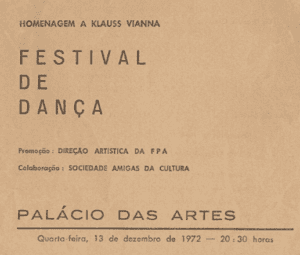 Homenagem a Klauss Vianna – Festival de Dança