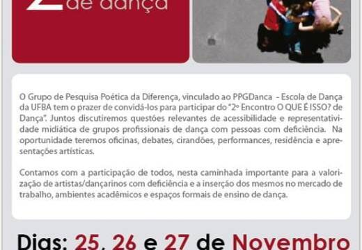 2° Encontro O que é isso? de Dança