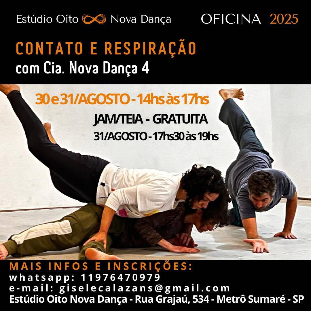 Workshop Contato e Respiração + JAM/TEIA com a Cia Nova Dança 4