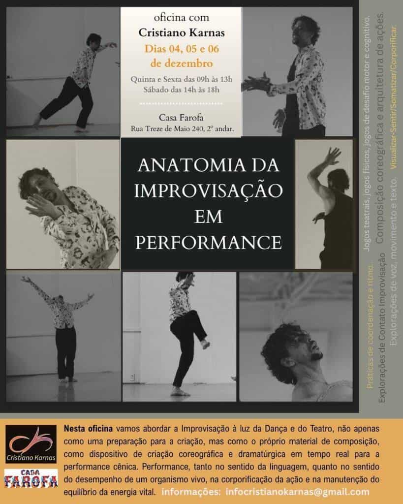Oficina Anatomia da Improvisação em Performance