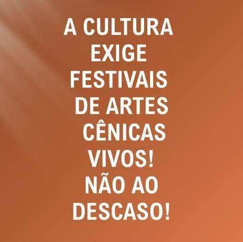 Rede Brasileira de Festivais de Artes Cênicas publica manifesto e denuncia descaso do Ministério da Cultura
