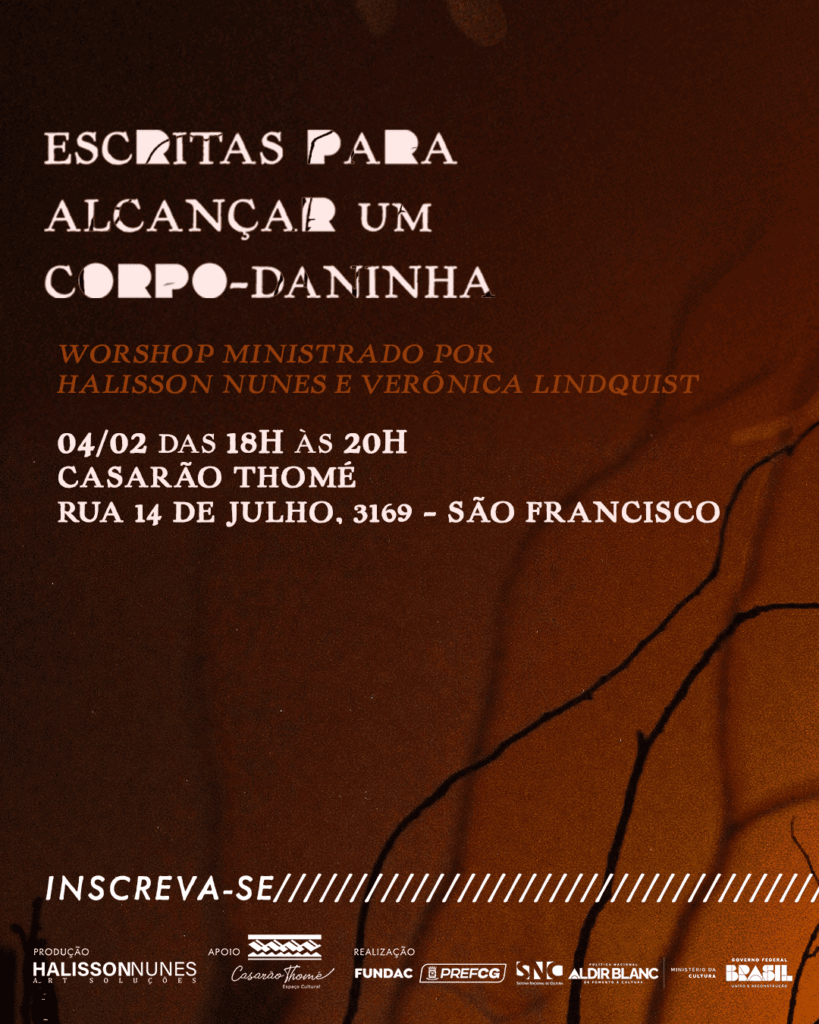 Workshop Escritas para Alcançar um Corpo-Daninha