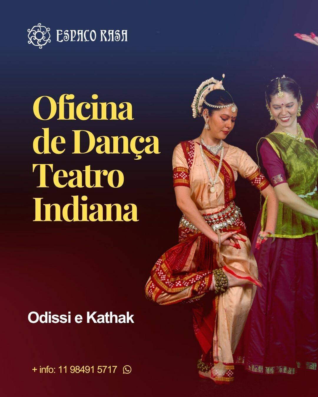Oficina de Dança Teatro Indiana – Odissi e Kathak