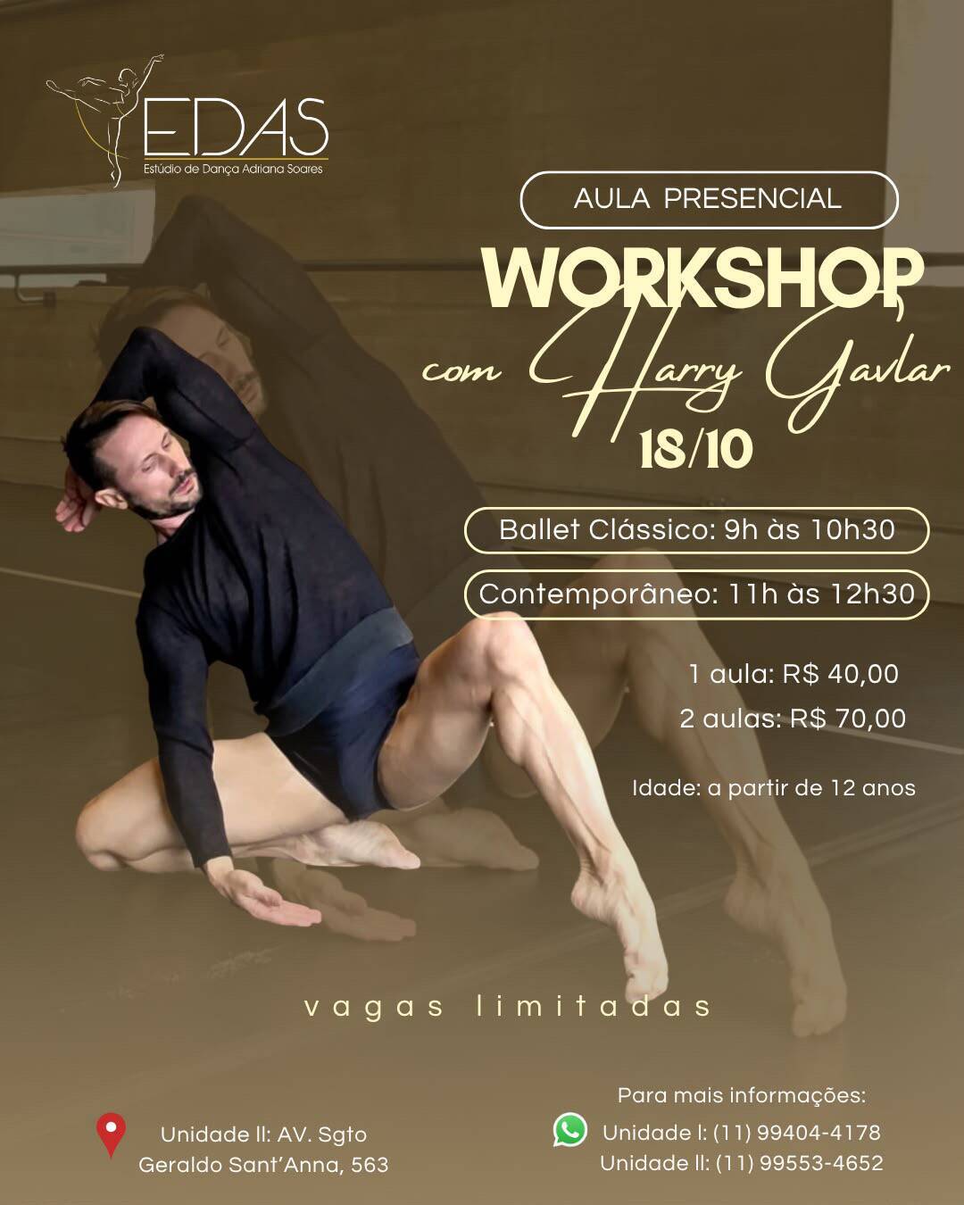 Workshop Especial com Harry Gavlar Workshop Especial com Harry Gavlar