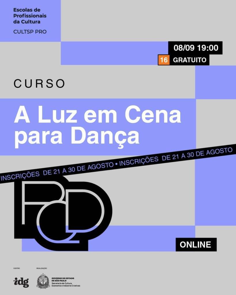 Curso A luz em cena para dança