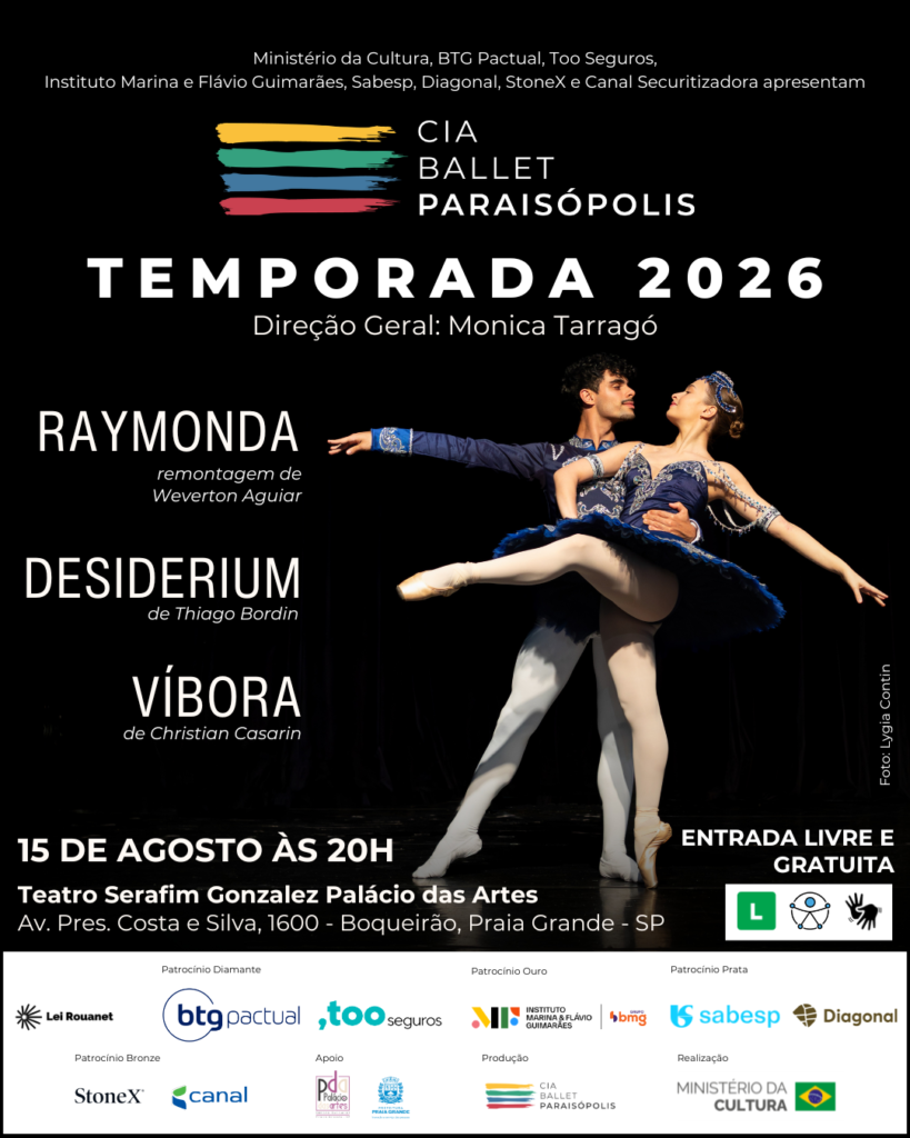 Cia Ballet Paraisópolis – Temporada 2026