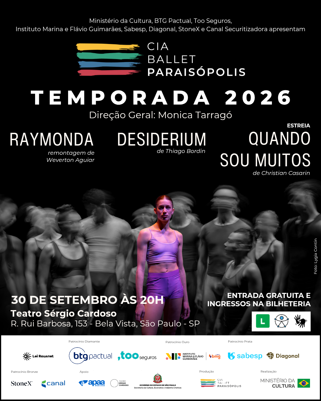 Cia Ballet Paraisópolis – Temporada 2026 2