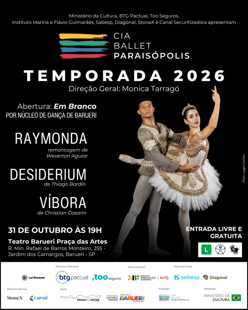 Cia Ballet Paraisópolis – Temporada 2026