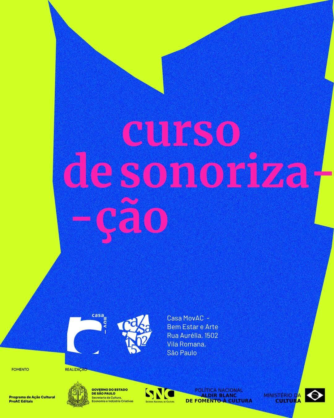 Curso de Capacitação CASA 1502 | Curso de Sonorização